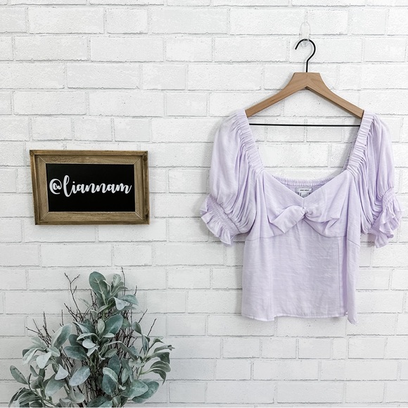 Nine West Tops - NINE WEST Enlighten Purple Twist Front Crop Top